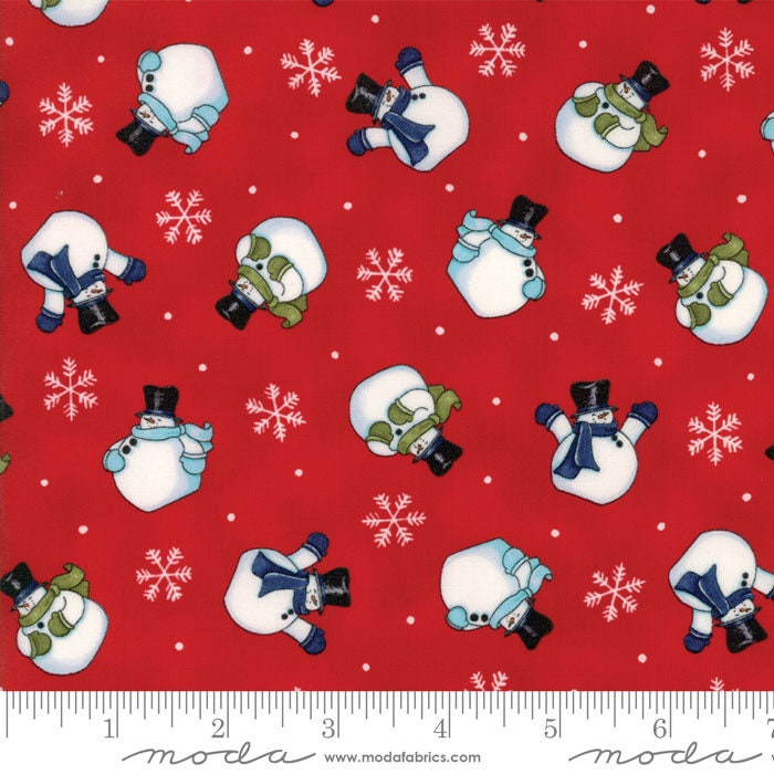 Last 31"! Snow Much Fun 19803 14 Berry Red by Deb Strain for Moda Fabrics - product image 1