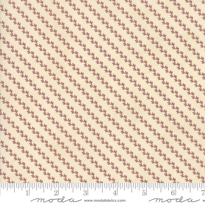 Marches De Noel Parchment Crimson 44236 11 by 3 Sisters for Moda Fabrics - by the half-yard - product image 1