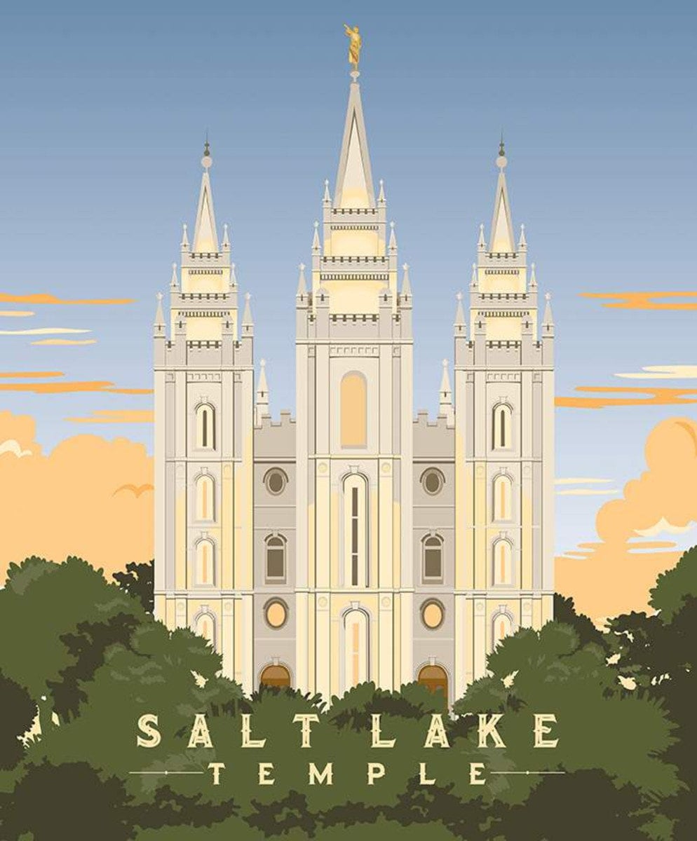 Temples P9860 Panel Salt Lake by Amanda Herring for Riley Blake Fabrics - product image 1