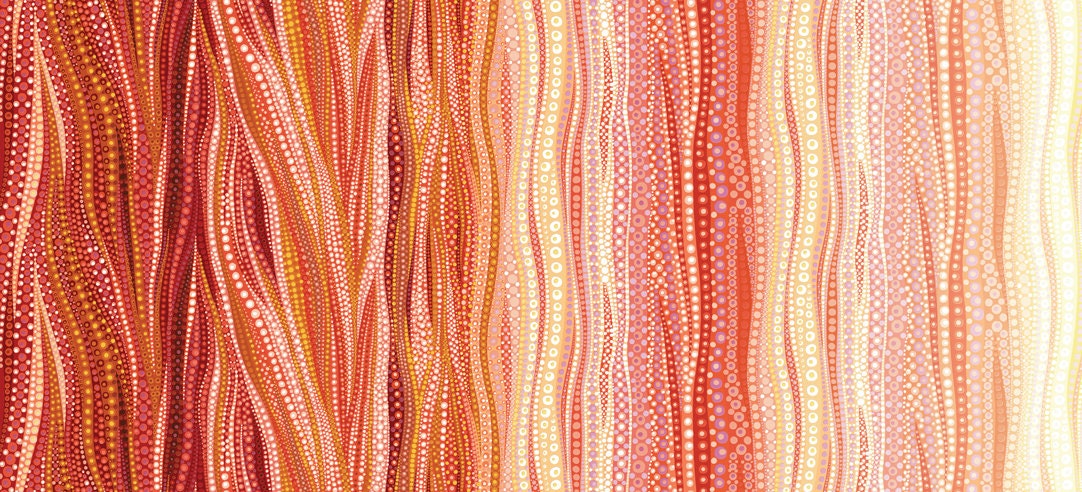 Dreamscapes Digital Orange 51247 13D by Ira Kennedy for Moda Fabrics - by the half-yard - product image 1
