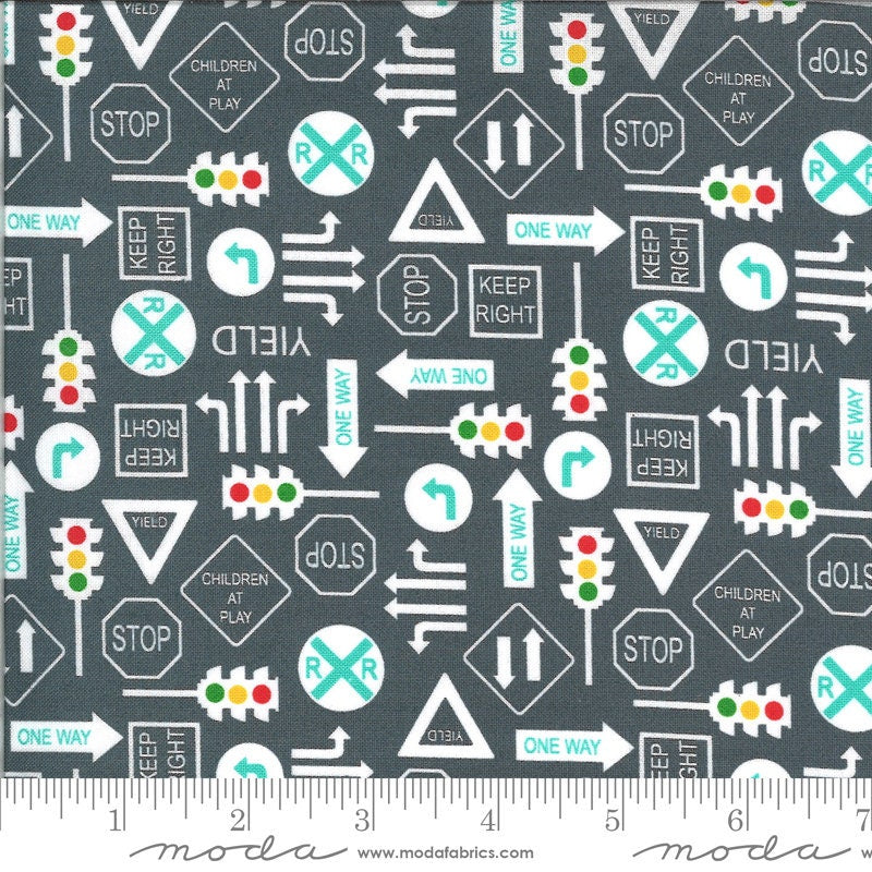 On The Go Asphalt 20725 18 by Stacy Iest Hsu for Moda Fabrics - by the half-yard - product image 1