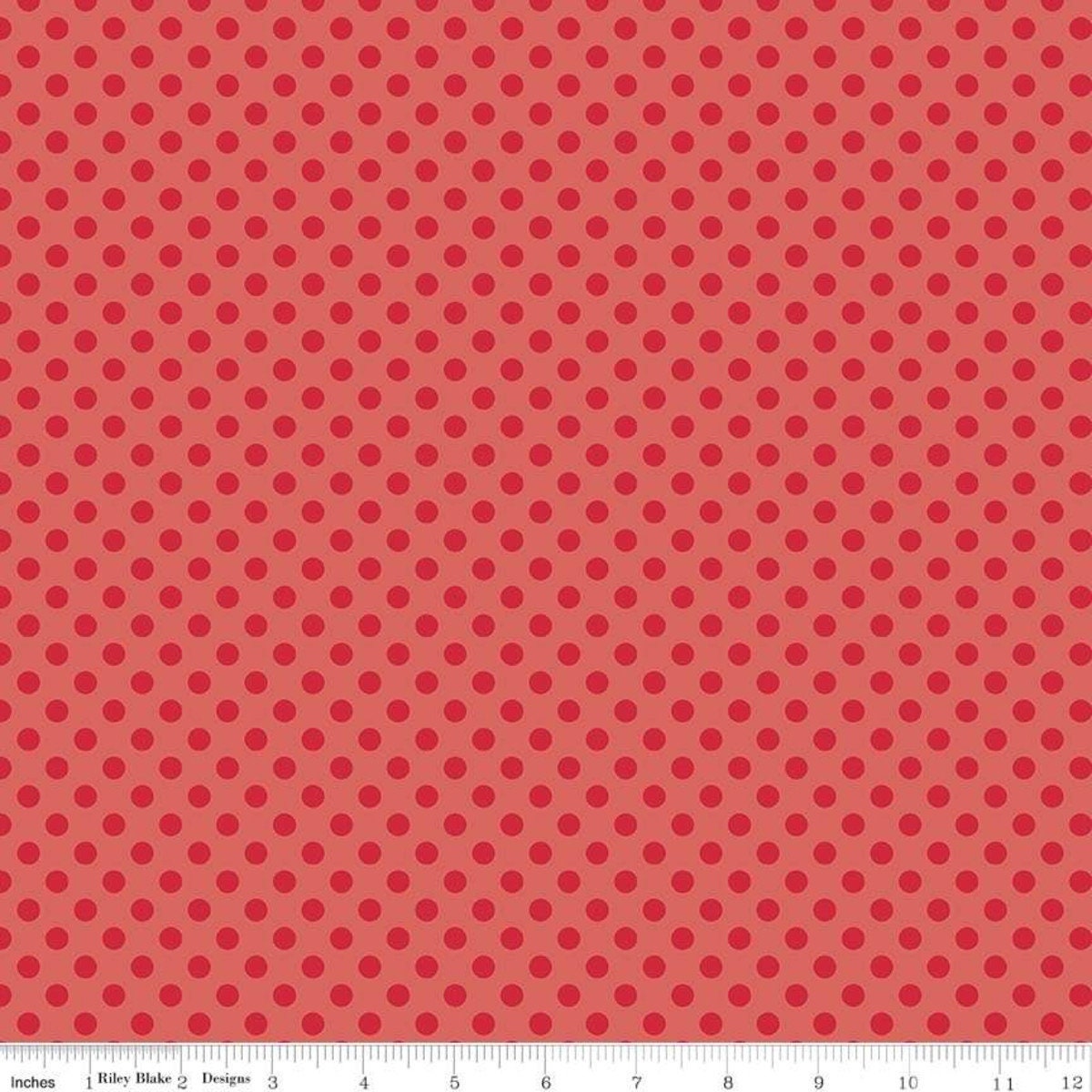 Small Dots C420-80 Red by Riley Blake - by the half-yard - product image 1