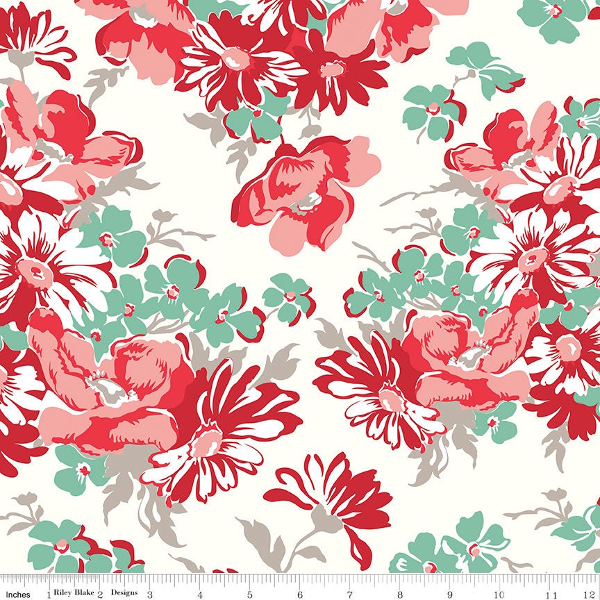 108" Cook Book WB11776 Cayenne by Lori Holt for Riley Blake Designs - by the half-yard - product image 1
