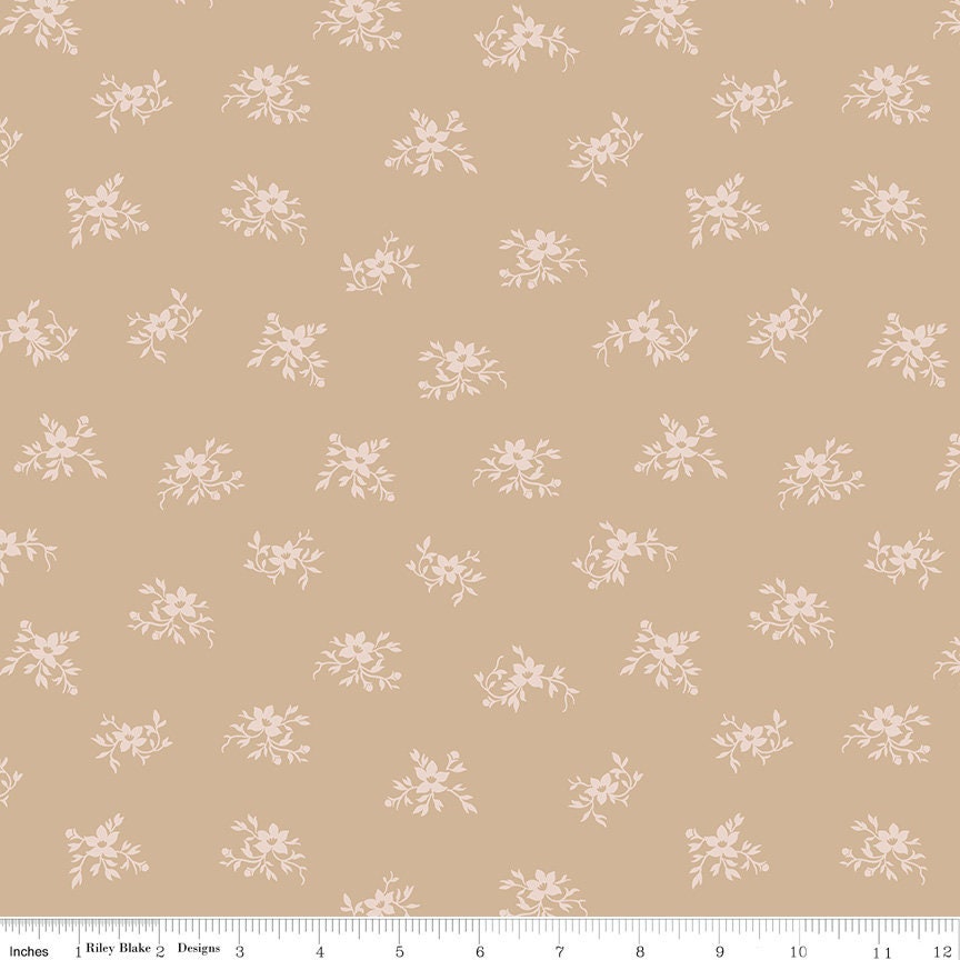 108" Perrenial WB655 Tea Dye by Gerri Robinson for Riley Blake Designs - by the half-yard - product image 1