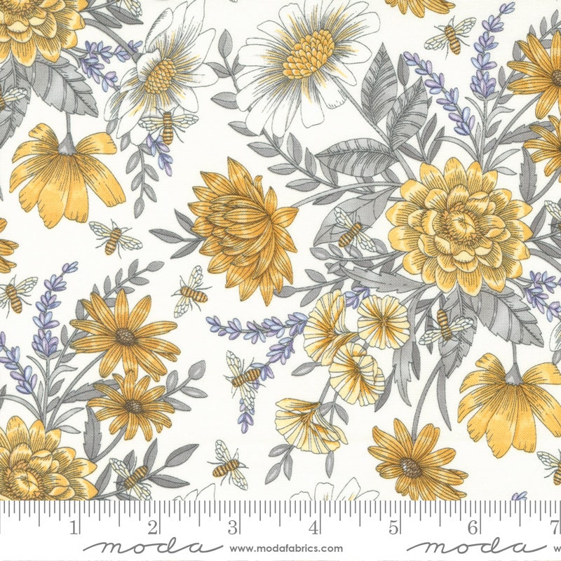 Honey Lavender 56083 11 Milk by Deb Strain for Moda Fabrics - by the half-yard - product image 1
