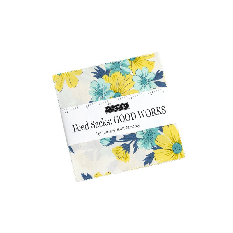 Feed Sacks Good Works Charm Pack - 5" x 5" squares - 42 count by Linzee Krull McCray for Moda Fabrics - product image 1