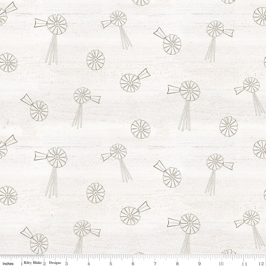 Spring Barn Quilts C14333 PARCHMENT by Tara Reed for Riley Blake Fabrics - by the half-yard - product image 1