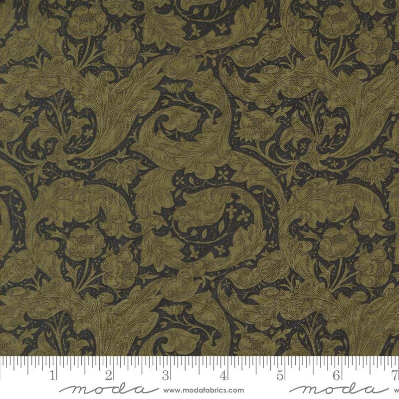 Morris Manor 8394 15 Ebony by Barbara Brackman for Moda Fabrics - by the half-yard - product image 1