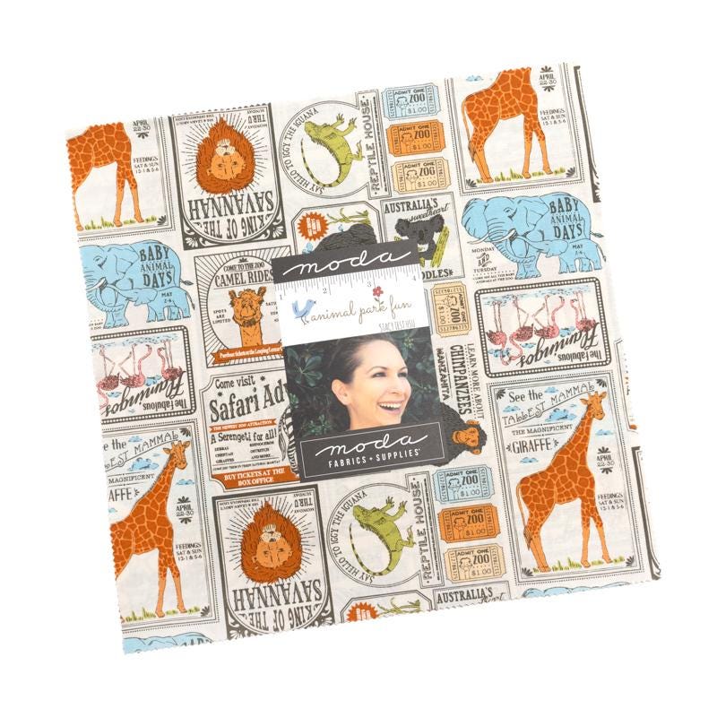 Animal Park Fun PreCuts by Stacy Iest Hsu for Moda Fabrics - product image 3