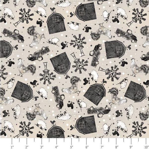 Sweet Homestead 00754 Scatter Farmhouse by AdornIt Fabrics - by the half-yard - product image 1